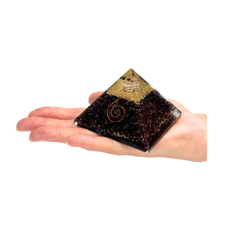 Garnet Orgonite Pyramid