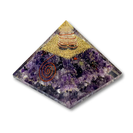 Amethyst Orgonite Pyramid