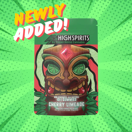 High Spirits by Trojan Horse Cannabis. 10:1 Cherry Limeade – 5mg 30ct