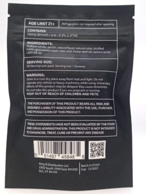 Kush Kubes 10:1 50mg CBD:5mg THC Gummies